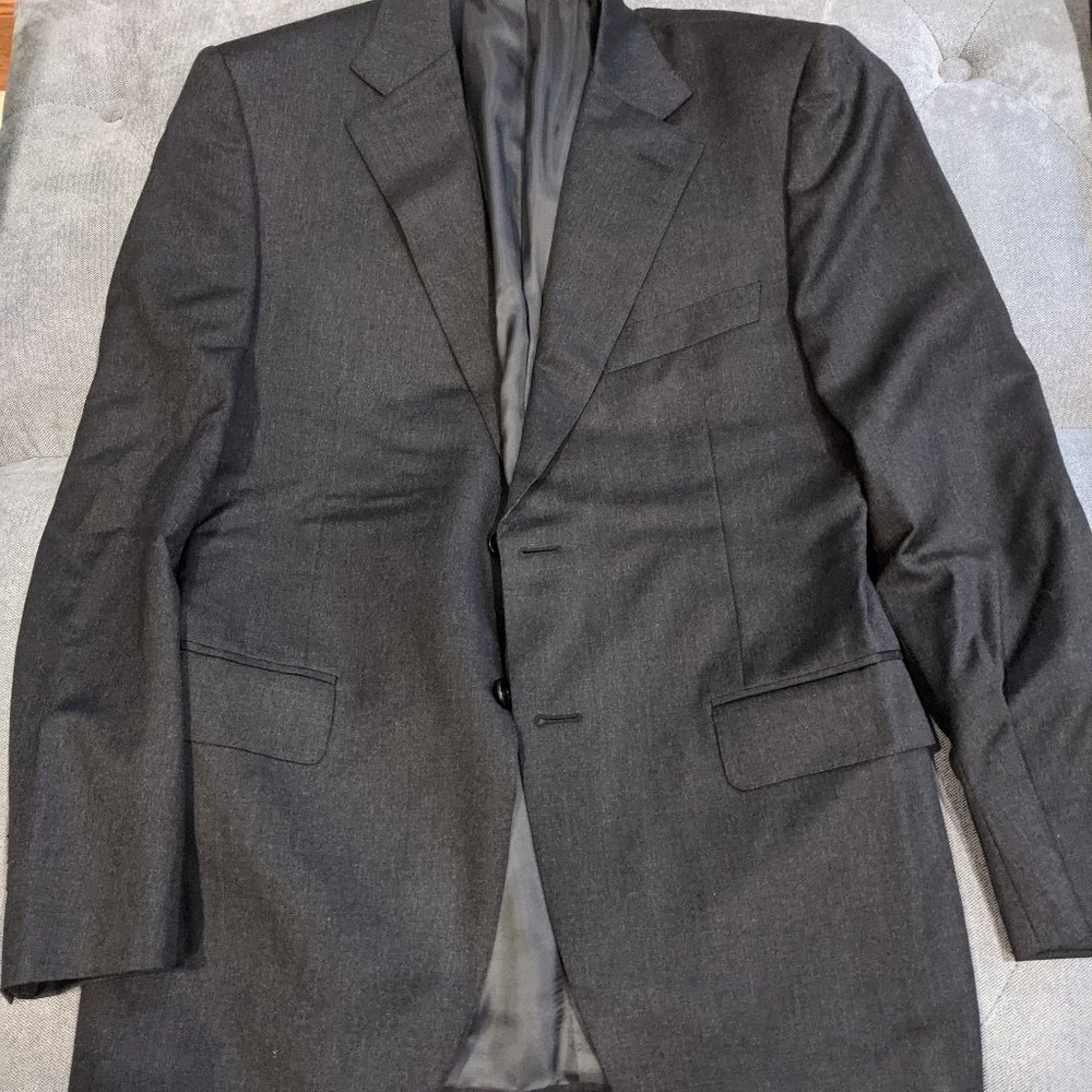 Canali Charcoal Wool 2-button suit